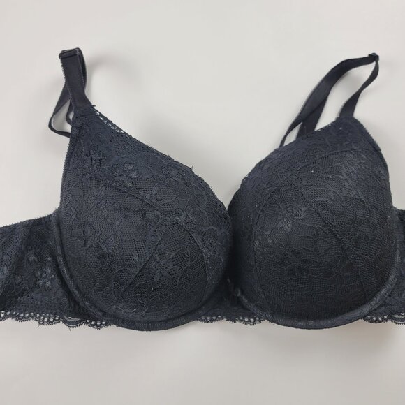 Torrid Curve Black Lace Full Coverage Underwire Bra Size 42D - Picture 2 of 11